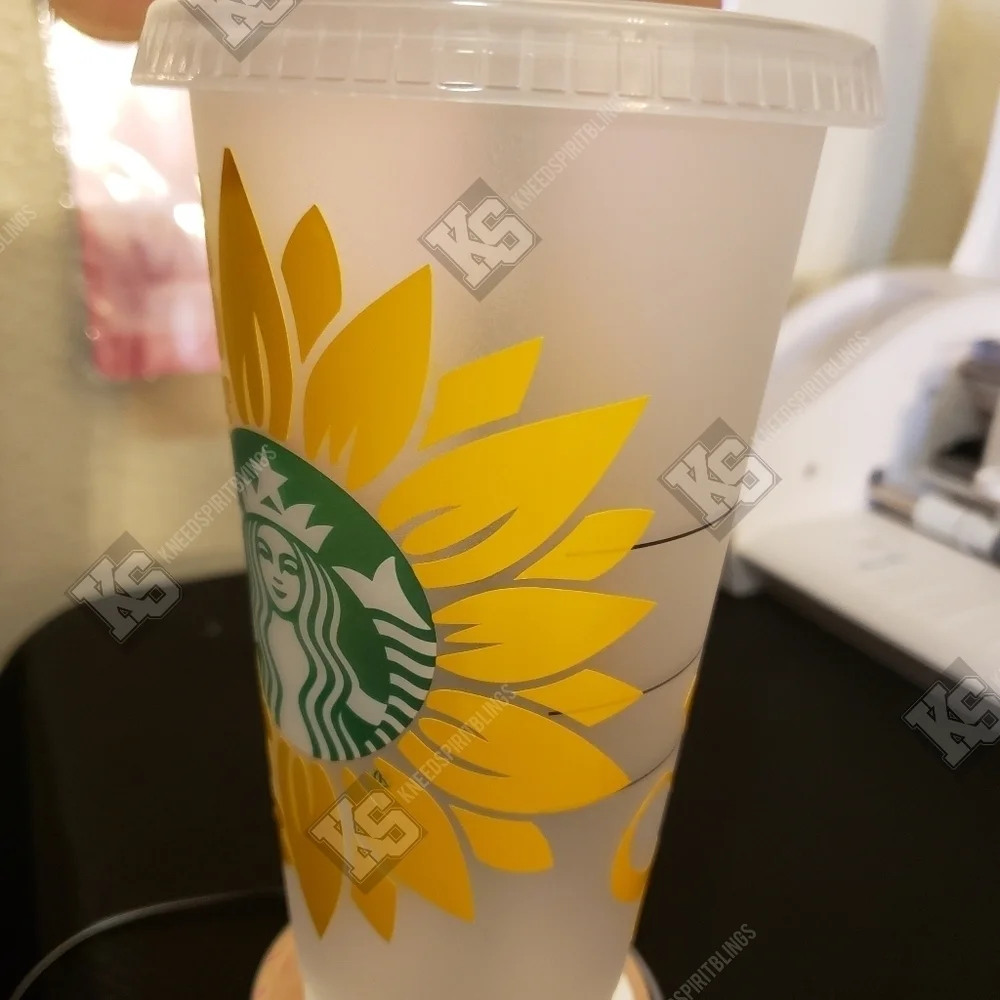 Custom Sunshine and Butterflies Starbucks‎ Cold Cup
